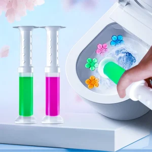 Long-Lasting Toilet Drain Cleaner Gel 5% Active Ingredient Non-Toxic Formula Automatic Toilet Cleaning Air Freshener