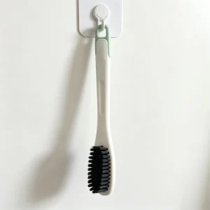 Long PP-Handle Hard-Bristle Two-Tone Shoe Brush for Floor Cleaning Sneakers and Laundry Scrubbing