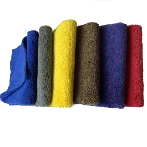 Long Pile Thick Edgeless Ultrasonic Cutting Detailing Cloth Car Drying Microfiber Cleaning Cloth Car Wash Clothcar Clothes