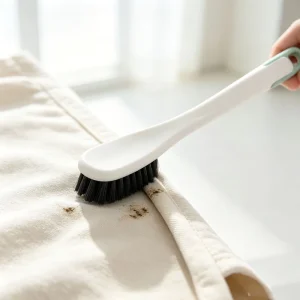 Long Plastic-Handle Hard-Bristle Two-Tone Shoe Brush for Sneakers and Laundry Scrubbing