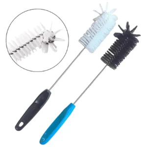 Long Plastic-Handled Nylon Bristle Cleaning Brush for Milk Bottles Glasses Teacups Beer Bottles and Water Bottles