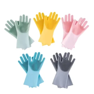 Long Rubber Dishwashing Gloves for Kitchen Cleaning