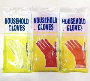 Long-Sleeve Latex Rubber Dishwashing Household Gloves