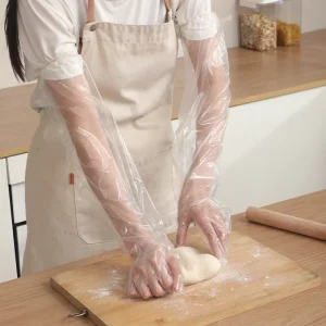 Long-Sleeve Rubber Cleaning Gloves