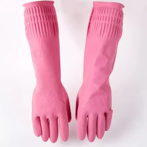 Long Type Latex Household Gloves for Home Work 100g
