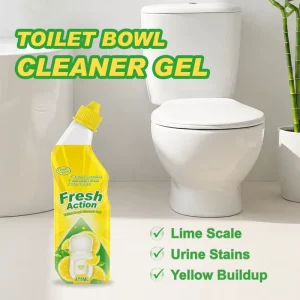 Long lasting Lemon Powerful Heavy Duty Stain and Remover Liquid Bathroom Toilet Bowl Toilet Freshener Cleaner Gel