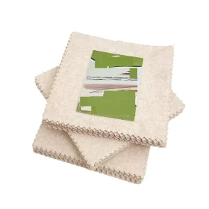 Loofah Style Kitchen Dish Cloth Dual Sided Scrub Cleaning Rag Wave Cut Edge Reusable Non Scratch Dish Towel