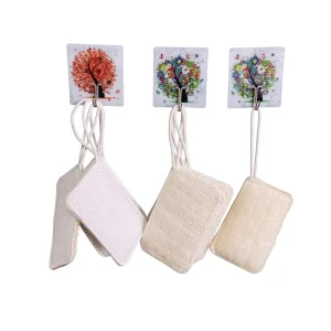 Loofah and Terry Cloth Exfoliating Body Scrubber