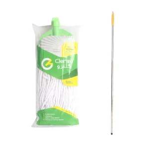 Looped Open Cotton Wet Mop Clamp on Wet Mop Handle for Hard Surfaces