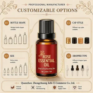Low MOQ Essential Oil Custom Logo Fragrance Portable Premium Private Brand Organic Bulk Oil
