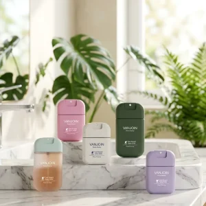 Low MOQ Logo Printing Mini Portable Card Spray Bottle for Hand Sanitizing 30ml Empty Refillable Credit Card Spray Bottle