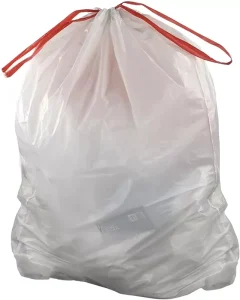 Low Price Custom Size and Thickness Drawstring Garbage Bags Plastic Bags with Own Logo