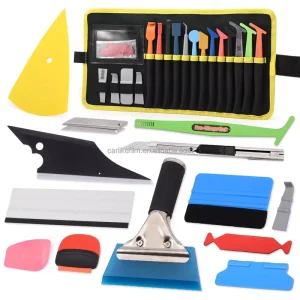 LumaView WFT 11 Plastic Car Wrapping Tools Felt Squeegee Pouch Window Tint TUCK PPF Kit