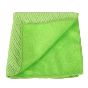 Luxury Dish Wash Cleaning Mini Pattern Microfiber Cloth With PP Yarn