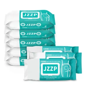 Luxury Disposable Wet Spunlace Toilet Wipes 100% Biodegradable Eco-Friendly Antibacterial Extra Soft Flushable