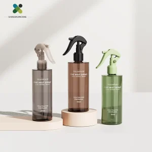 Luxury Empty Plastic Mist Spray Bottle with Pump Trigger Perfume Hair Care Room Spray Bottles for Hand Sanitizing Custom logo