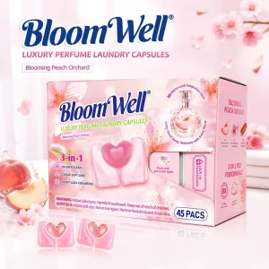 Luxury Perfume Laundry Capsules 3-in-1 Detergent Pods with Weeks-Long Fragrance 45 Packs Factory Direct
