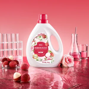 Lychee and Apple Scent Detergent Liquid Fruity Scent Odor Removal Washing Liquid Private Label
