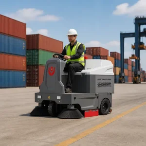 M3 Ride-On Industrial Electric Street and Floor Sweeper Machine