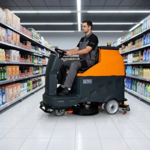 M90 Ride-On Electric Floor Scrubber for Commercial Hard Floors