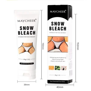 MAYCHEER Snow Bleach Cream Underarms Bikini Area Intimate Body Face Whitening Cream