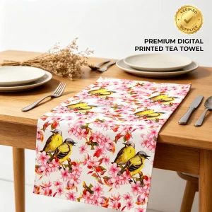 MOQ 100PCS Custom Kitchen Towel 100% Cotton Screen Digital Printed Machine Washable Vintage Kitchen Towel OEM Factory