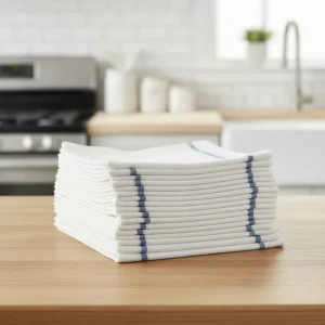 MSJ Cotton Kitchen Dish Cloths Soft & Durable Cleaning Towels for Kitchen Bathroom & Household