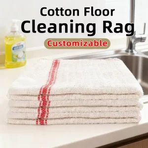 MSJ Large Size Eco Friendly Cotton Yarn Cleaning Cloth for Floor Cleaning Reusable Rag