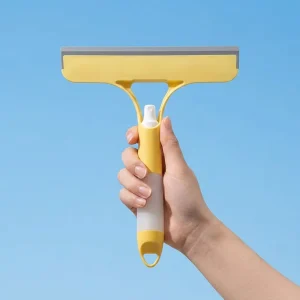 MZ102 3 in 1 Window Squeegee Built in Spray Bottle Multifunctional Car Glass Wiper Auto Detailing Cleaning Tool