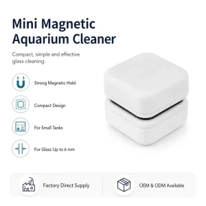 Magnetic Fish Tank Glass Cleaner and Algae Remover for Nano Aquariums