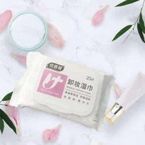 Makeup Remover Cleansing Face Wipes Daily Cleansing Facial Towelettes to Remove Waterproof Makeup