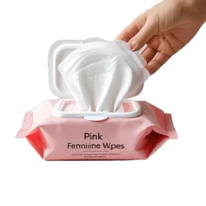 Makeup Remover Feminine Wet Wipes Antibacterial Eco Friendly Alcohol Free Soft Facial Wipes for Daily Eye Lip & Face Cleaning