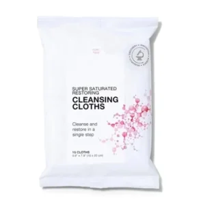 Makeup Remover Wet Wipes Non-Woven Material Pure Nature Ingredients Liquid Facial Cleaning Wipes
