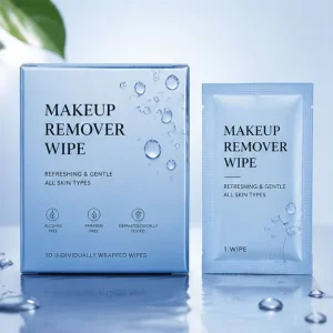 Makeup Remover Wipes with Waterproof Formula Ultra Soft Skin Friendly Fragrance Free Ideal for Travel Use Customizable