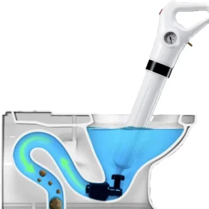 Manual Air Powered Plastic Toilet Plunger and Drain Opener