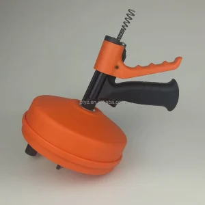 Manual Auto-Feed Spring Drain Pipe Cleaner Tool 7.5 m