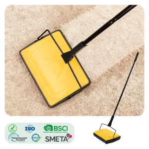 Manual Carpet Sweeper Hand Broom and Dustpan Floor Carpet Cleaning