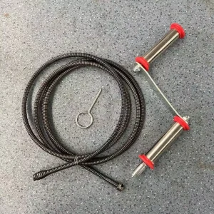 Manual Flexible Spring Steel Auger Sewer Drain Cleaner Snake With Plastic Handle
