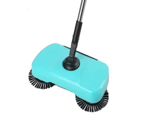 Manual Home Floor Sweeper Hand Push Dustpan with Plastic PVC PP Broom Head for Home Cleaning