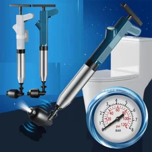 Manual Sink and Toilet Plunger Drain Unblocker Bathroom Pipe Cleaner Rubber Plunger