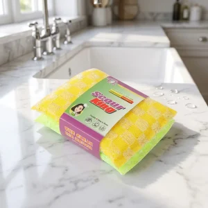 Manufacture Eco friendly Double Sided Non Scratch Polyester Washable Sponge