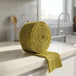 Manufacture Supply Semi finished Scouring Pads Raw Material Fabric Cloth in Rolls