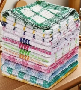 Manufacturer 30.48*30.48cm Waffle Pattern Kitchen Towel Soft and Absorbent Dish Cloth