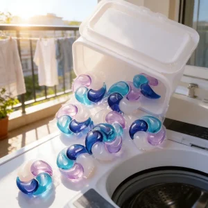 Manufacturer Custom Disposable Eco-Friendly 4-in-1 Laundry Detergent Pods for Apparel