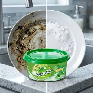 Manufacturer Custom Multipurpose Eco-Friendly Kitchen Dishwashing Paste Remove Stubborn Stain Orange Fragrance
