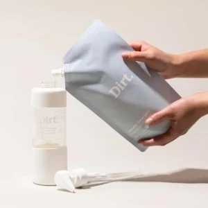Manufacturer Custom Printed Handle Stand-Up Spout Pouch Packaging Bag for Washing Powder Dishwashing Liquid and Soap Refill Doypack