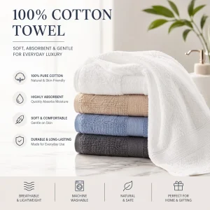 Manufacturer Direct 100% Cotton Solid Kitchen Towel Set 400GSM Ultra Soft Lint Free Absorbent Dish Towel Bulk 12 Pack