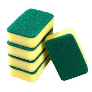 Manufacturer Eco-Friendly Kitchen Cleaning Sponge Pads with Strong Water Absorption and Non-Scratch Scourer