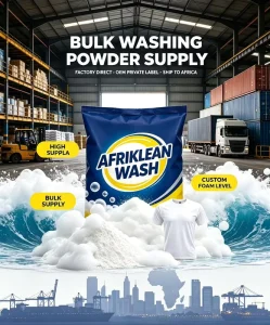 Manufacturer OEM ODM Laundry Detergent Powder 1kg 25kg Bulk Container Factory Direct Custom Logo ISO Halal Certified