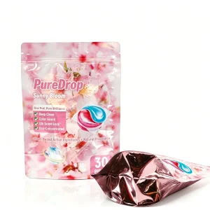 Manufacturer Printed Laundry Pod Resealable Stand Bag VMPET Moisture-Proof Multi-Size